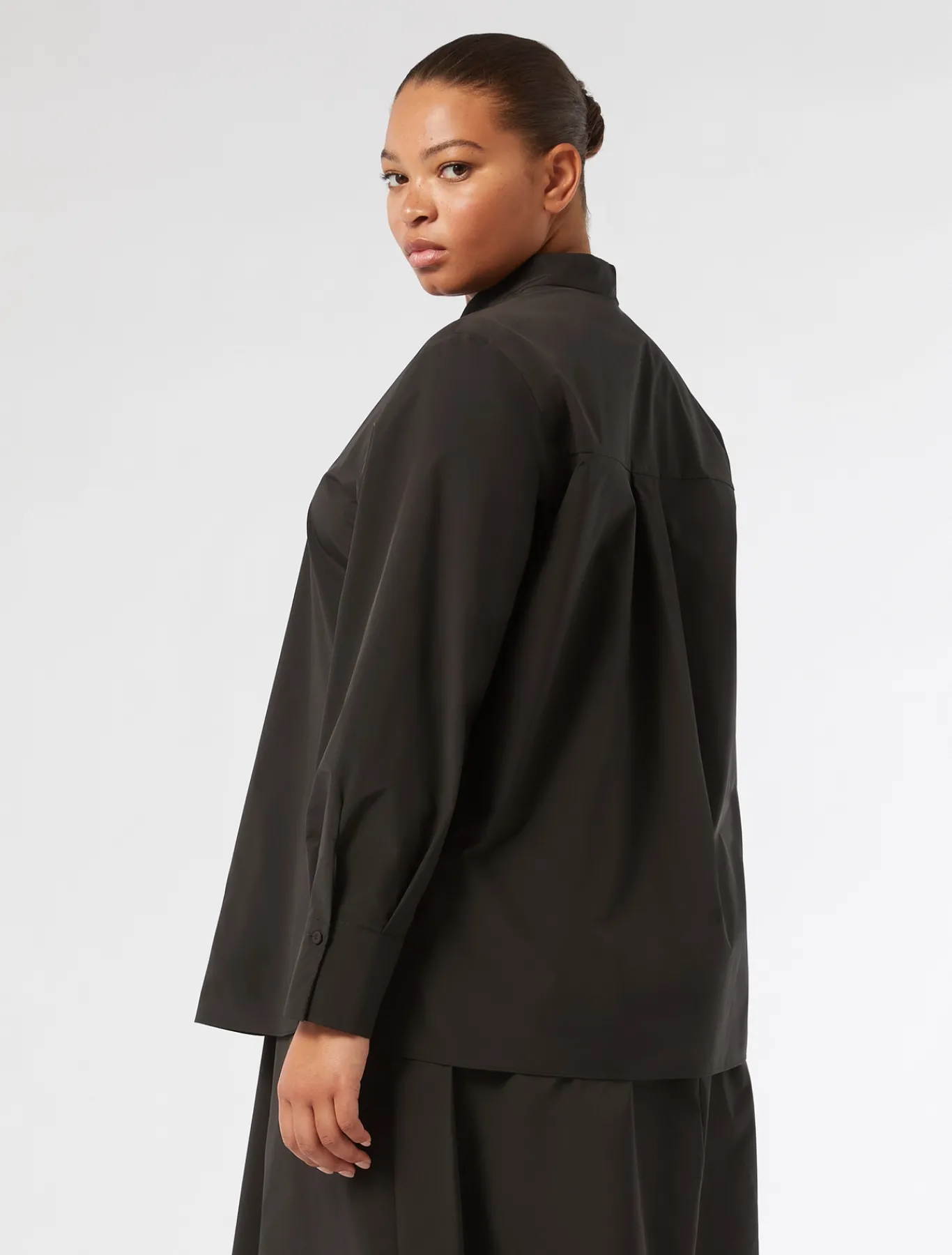 Marina Rinaldi Tunique en taffetas NOIR Discount