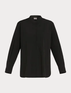 Marina Rinaldi Tunique en taffetas NOIR Discount