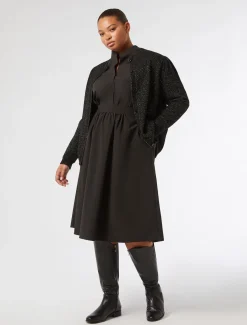 Marina Rinaldi Tunique en taffetas NOIR Discount
