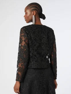 Marina Rinaldi Tunique en tulle brodé NOIR Online
