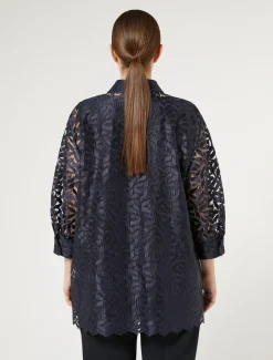 Marina Rinaldi Tunique en tulle brodé BLEUMARINE Outlet
