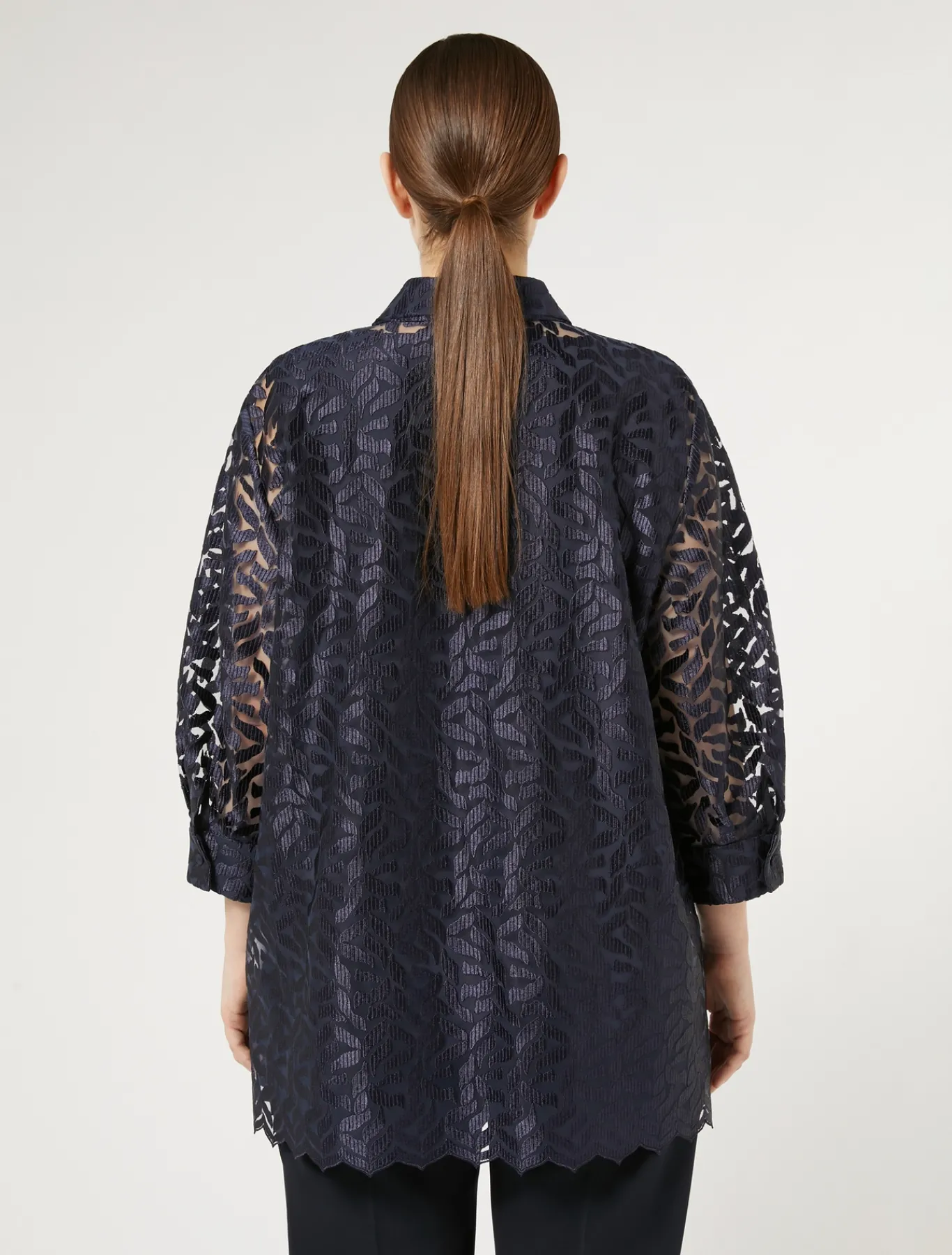 Marina Rinaldi Tunique en tulle brodé BLEUMARINE Outlet