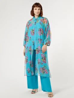 Marina Rinaldi Tunique longue et haut TURQUOISE Sale