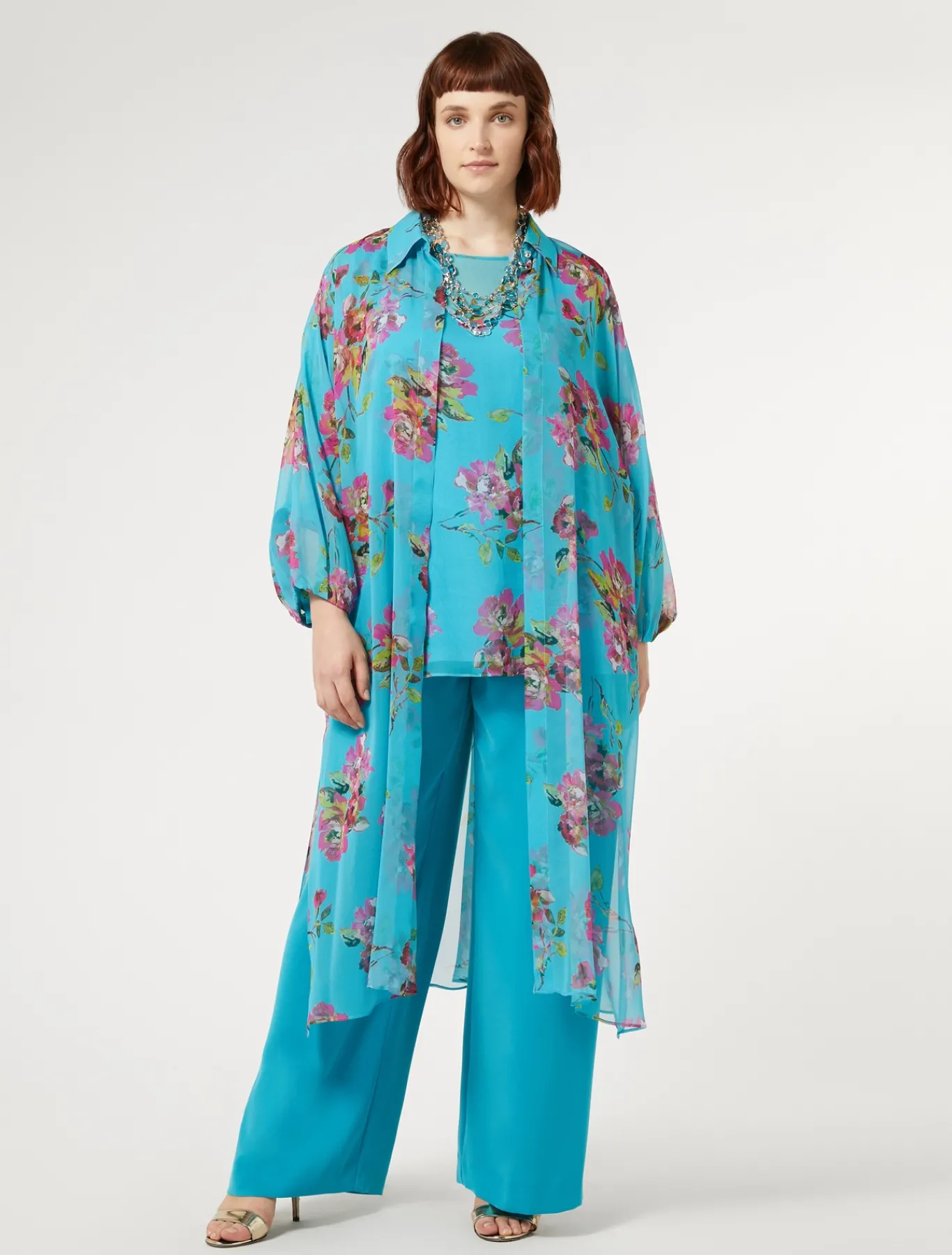 Marina Rinaldi Tunique longue et haut TURQUOISE Sale