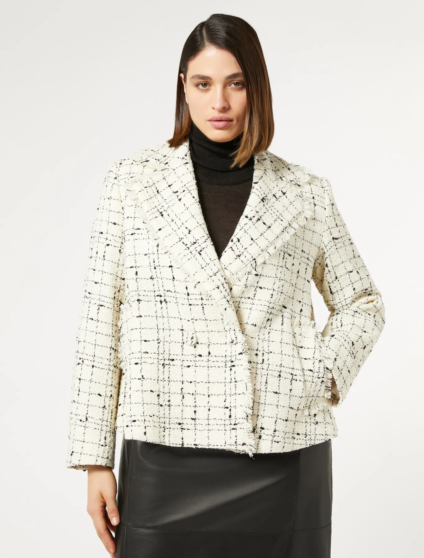 Marina Rinaldi Veste blazer à carreaux BLANC Sale