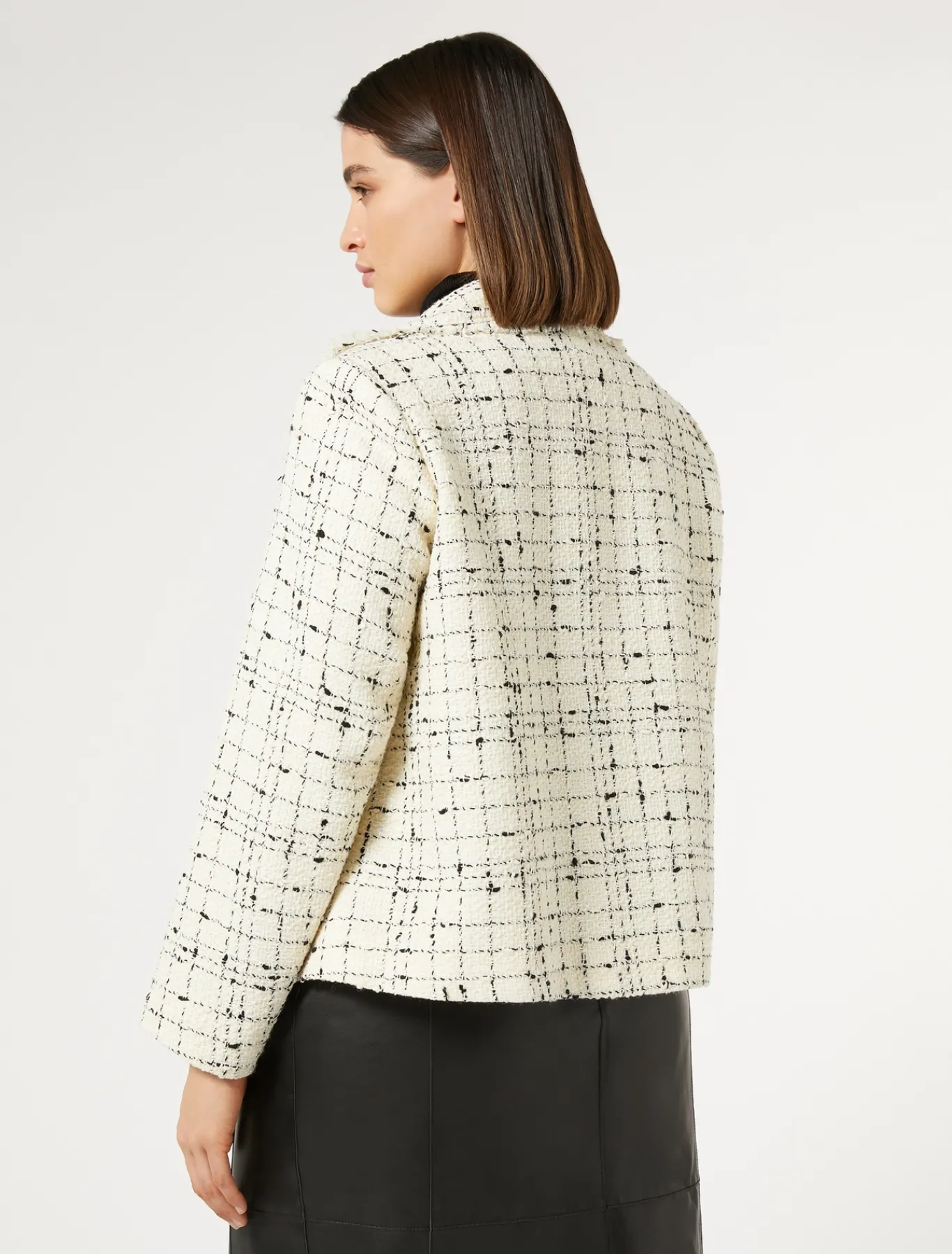 Marina Rinaldi Veste blazer à carreaux BLANC Sale
