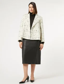 Marina Rinaldi Veste blazer à carreaux BLANC Sale