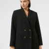 Marina Rinaldi Veste blazer à double boutonnage en cady NOIR Online