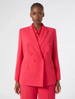 Marina Rinaldi Veste blazer en cady FUCHSIA Discount