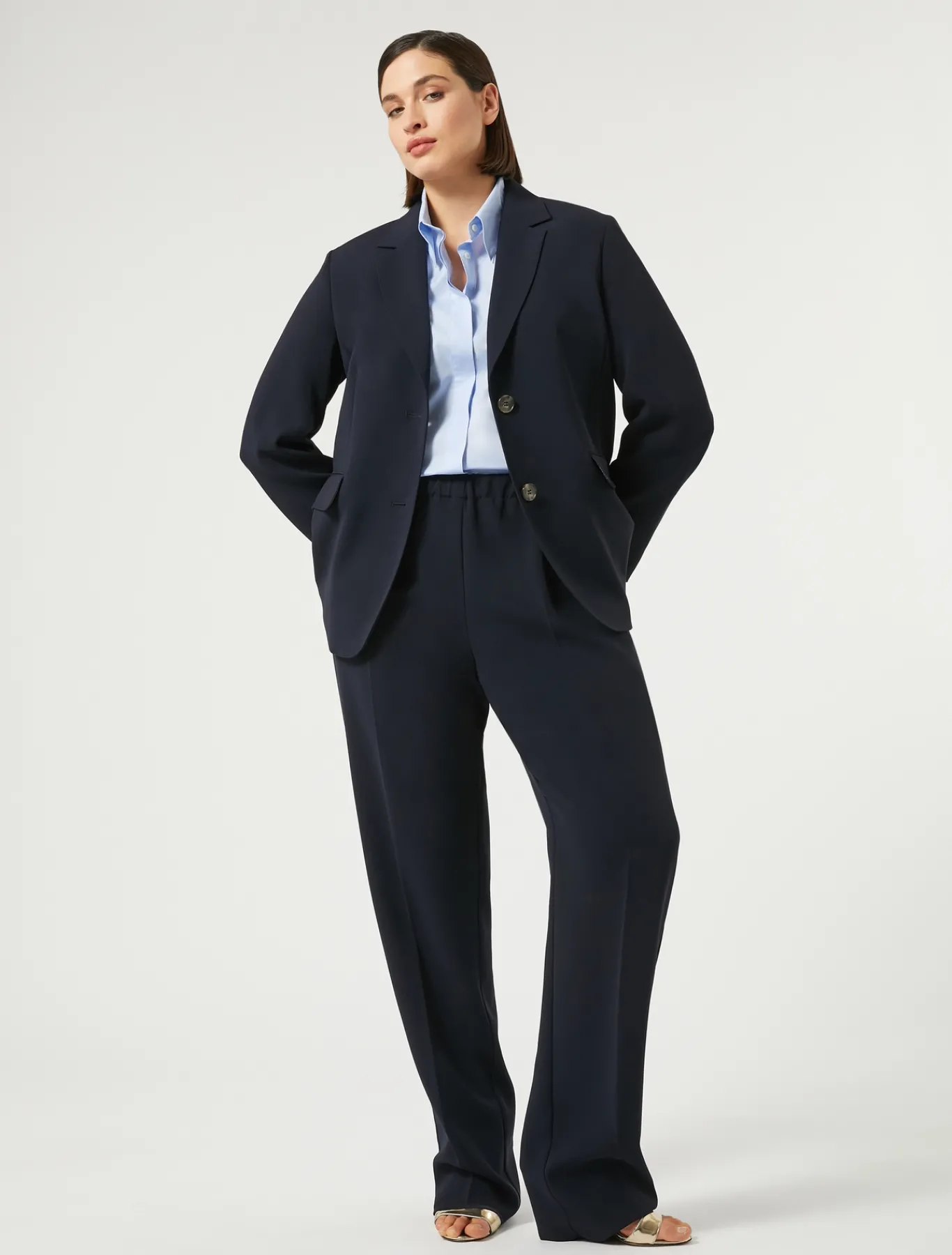 Marina Rinaldi Veste blazer en cady BLEUNUIT Online