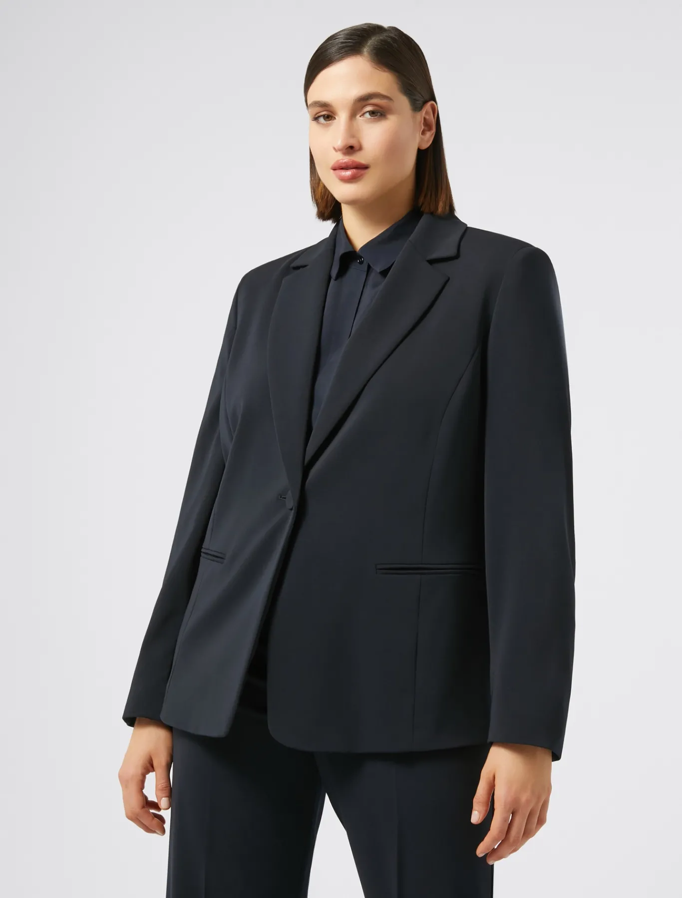 Marina Rinaldi Veste blazer en cady stretch BLEUMARINE Clearance