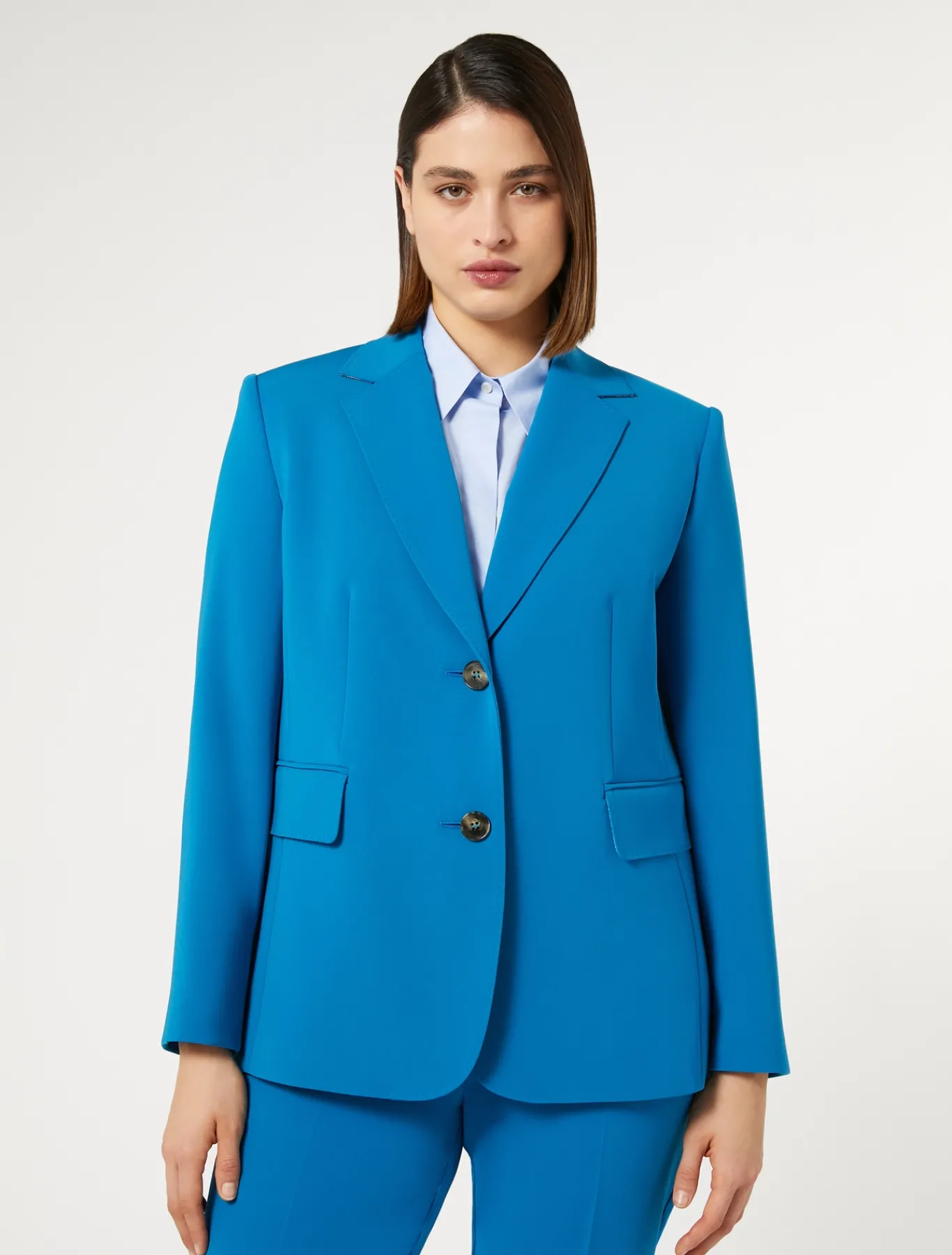 Marina Rinaldi Veste blazer en cady triacétate TURQUOISE Fashion