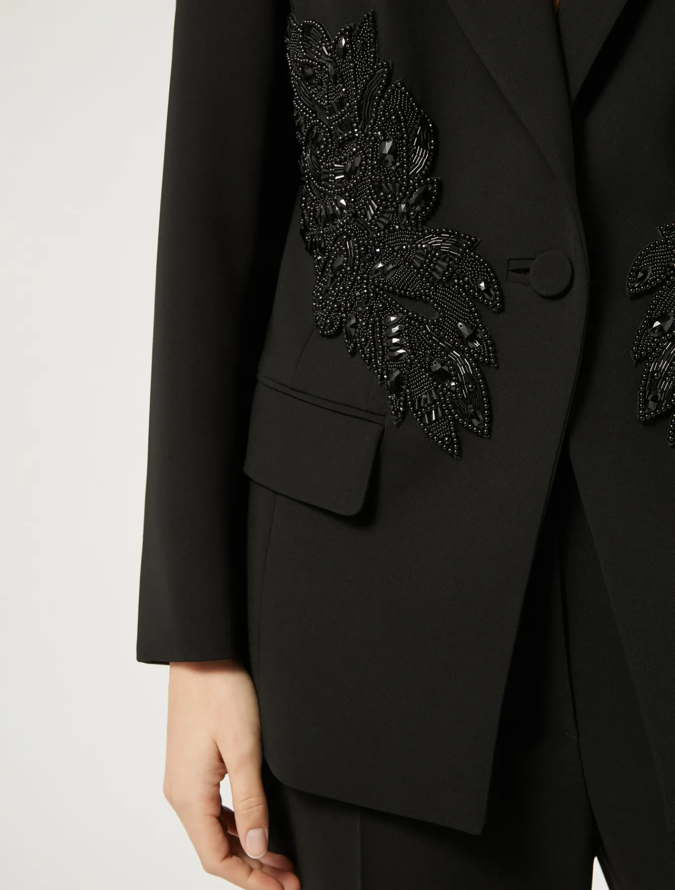 Marina Rinaldi Veste blazer en cady triacétate NOIR New