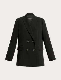 Marina Rinaldi Veste blazer en cady triacétate NOIR Fashion