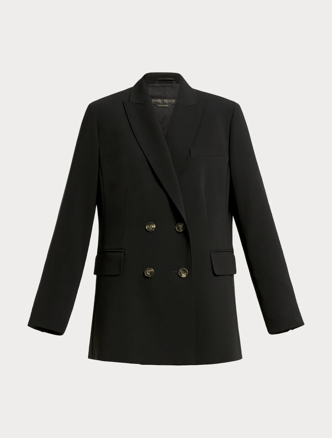 Marina Rinaldi Veste blazer en cady triacétate NOIR Fashion