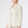 Marina Rinaldi Veste blazer en crêpe envers satin BEIGE Fashion