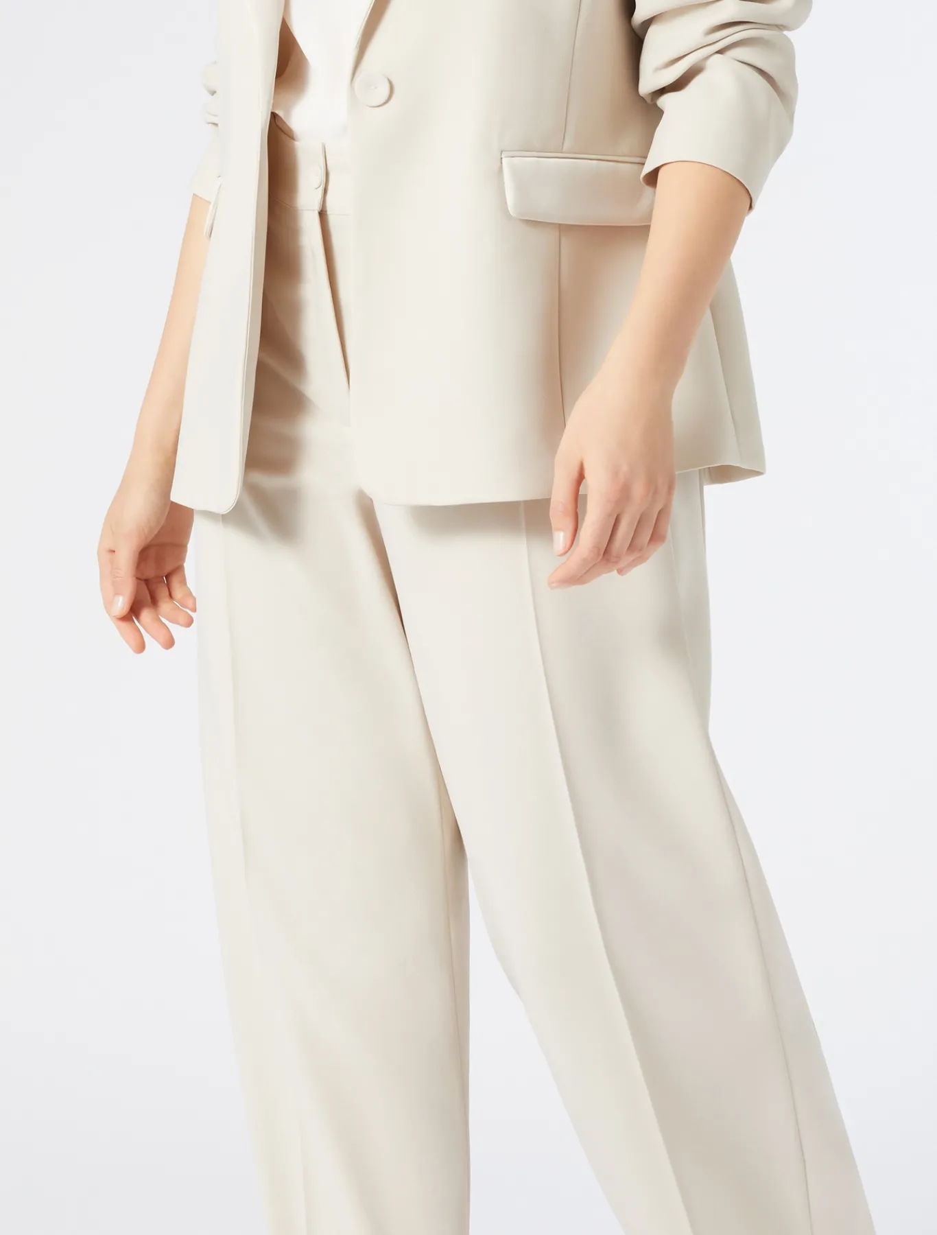 Marina Rinaldi Veste blazer en crêpe envers satin BEIGE Fashion
