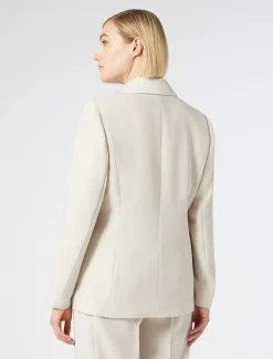 Marina Rinaldi Veste blazer en crêpe envers satin BEIGE Fashion
