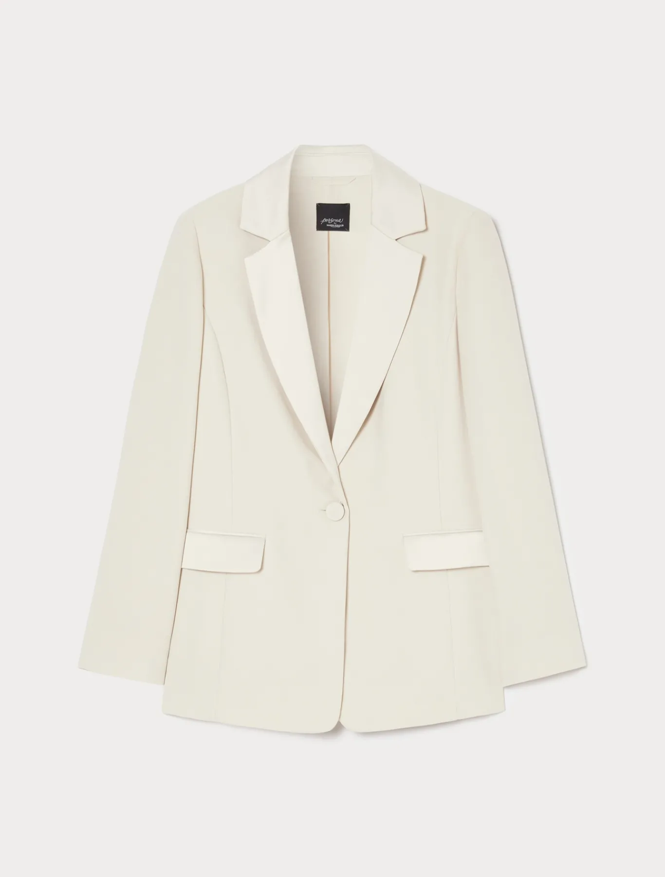 Marina Rinaldi Veste blazer en crêpe envers satin BEIGE Fashion