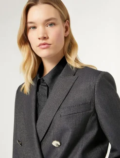 Marina Rinaldi Veste blazer en laine et soie BLEUJEANS Online