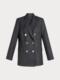 Marina Rinaldi Veste blazer en laine et soie BLEUJEANS Online