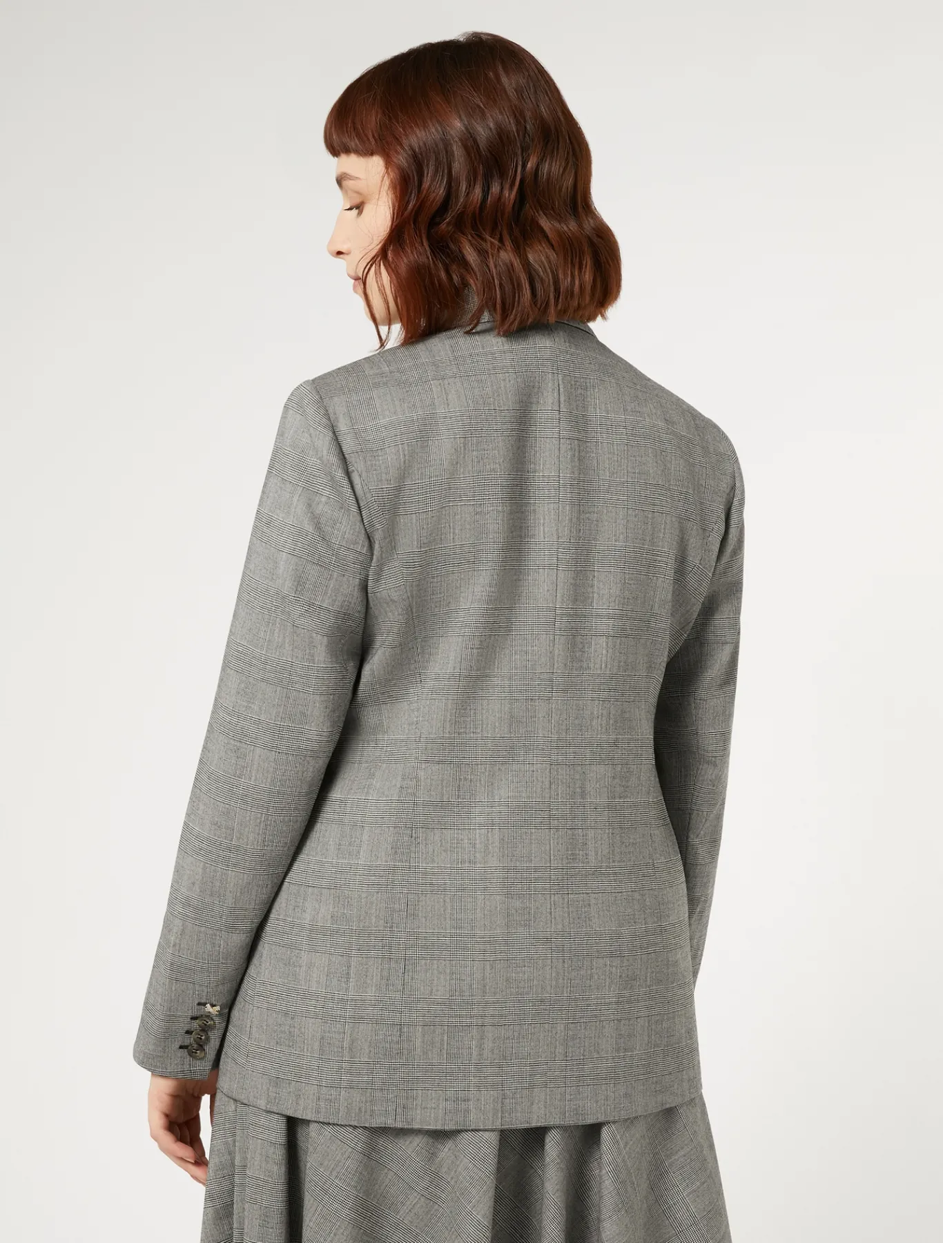 Marina Rinaldi Veste blazer en laine foulée NOIRBLANC New