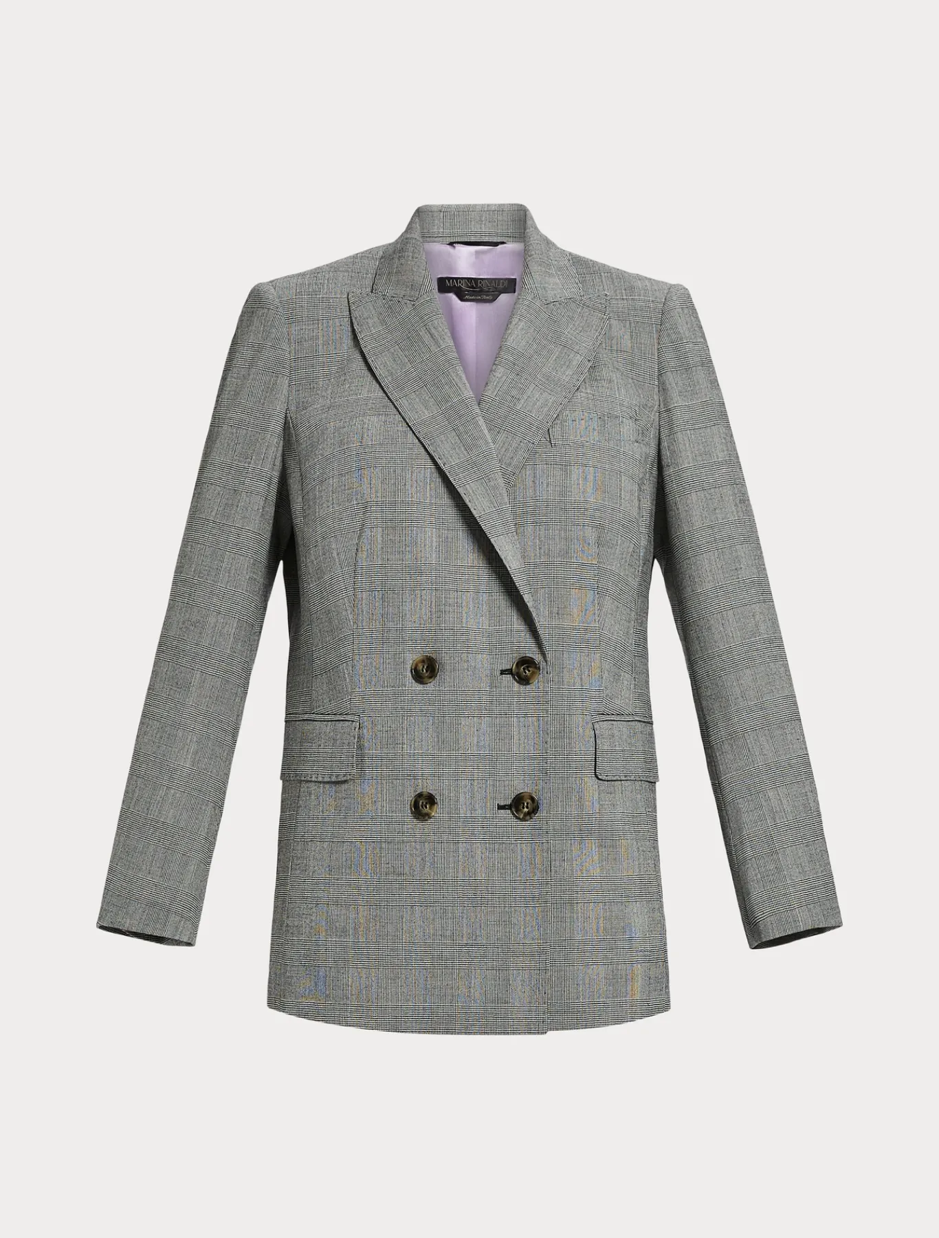 Marina Rinaldi Veste blazer en laine foulée NOIRBLANC New