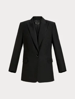 Marina Rinaldi Veste blazer en levantine avec strass NOIR Discount