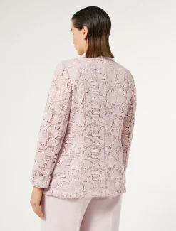 Marina Rinaldi Veste blazer en macramé lamé ROSE New