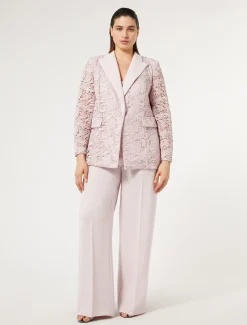 Marina Rinaldi Veste blazer en macramé lamé ROSE New