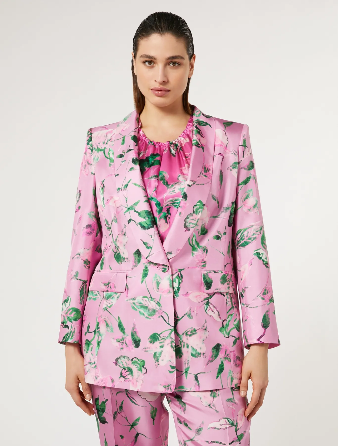 Marina Rinaldi Veste blazer en soie ROSE Outlet