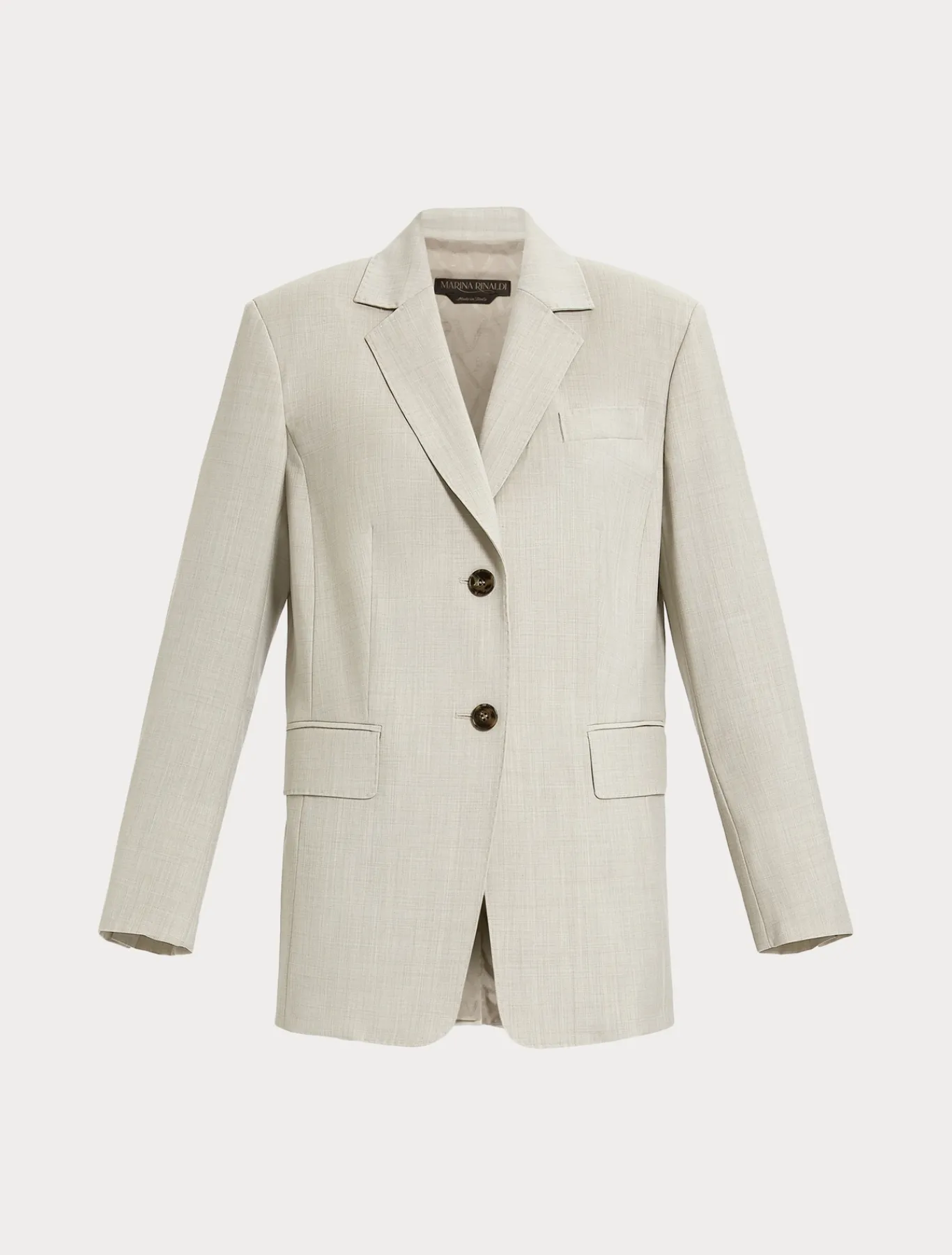 Marina Rinaldi Veste blazer en toile de laine stretch BEIGE Fashion