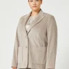 Marina Rinaldi Veste blazer en velours GRISTOURTERELLE Clearance