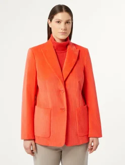 Marina Rinaldi Veste blazer en velours CORAIL Clearance