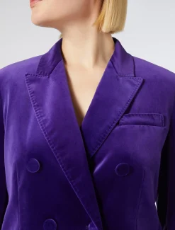 Marina Rinaldi Veste blazer en velours VIOLET Fashion