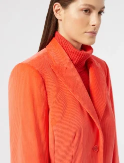 Marina Rinaldi Veste blazer en velours CORAIL Clearance