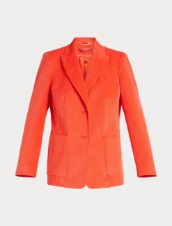 Marina Rinaldi Veste blazer en velours CORAIL Clearance