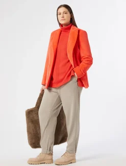 Marina Rinaldi Veste blazer en velours CORAIL Clearance