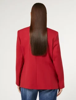 Marina Rinaldi Veste blazer en viscose mélangée ROUGE Fashion