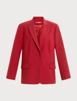 Marina Rinaldi Veste blazer en viscose mélangée ROUGE Fashion