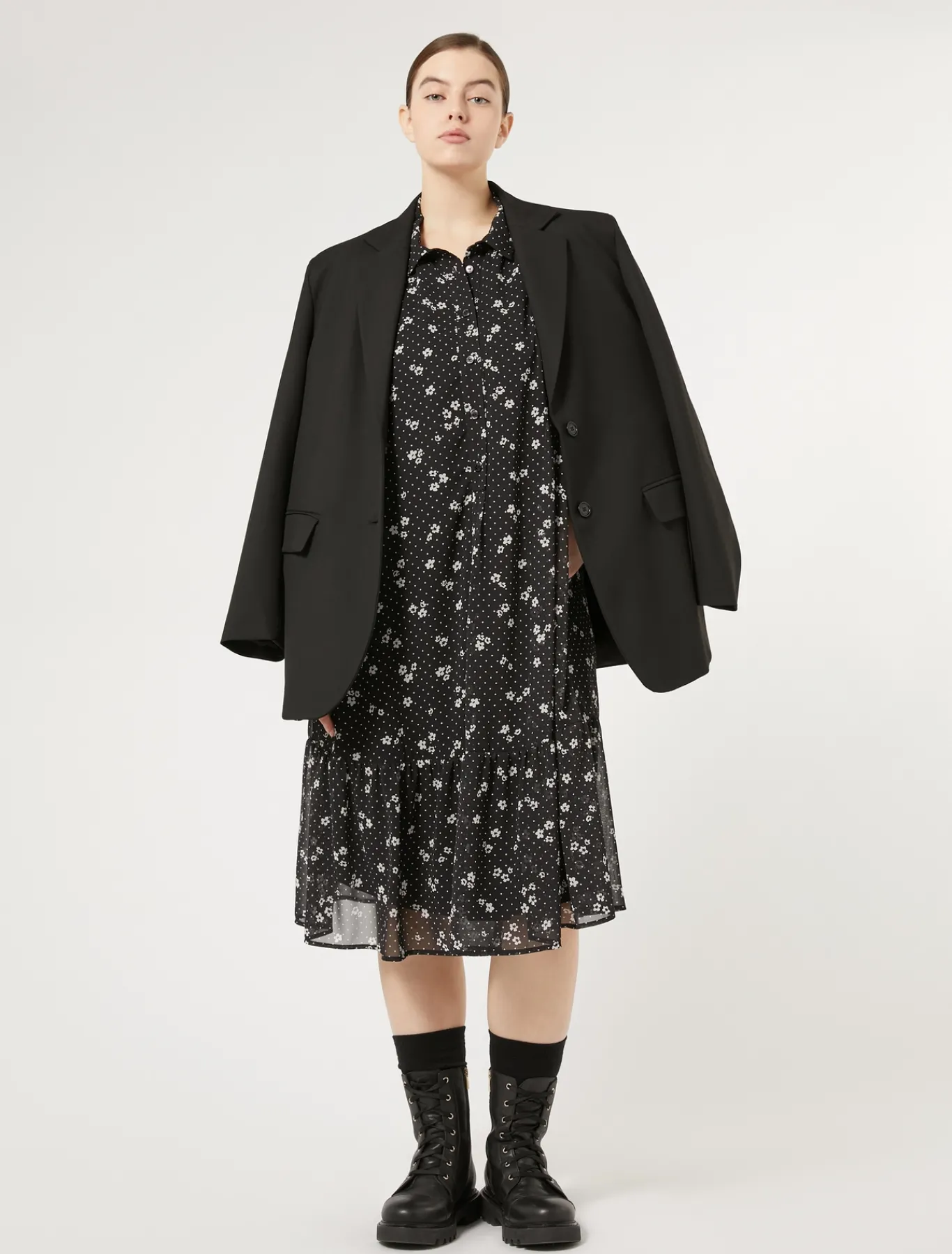 Marina Rinaldi Veste blazer en viscose mélangée NOIR Best
