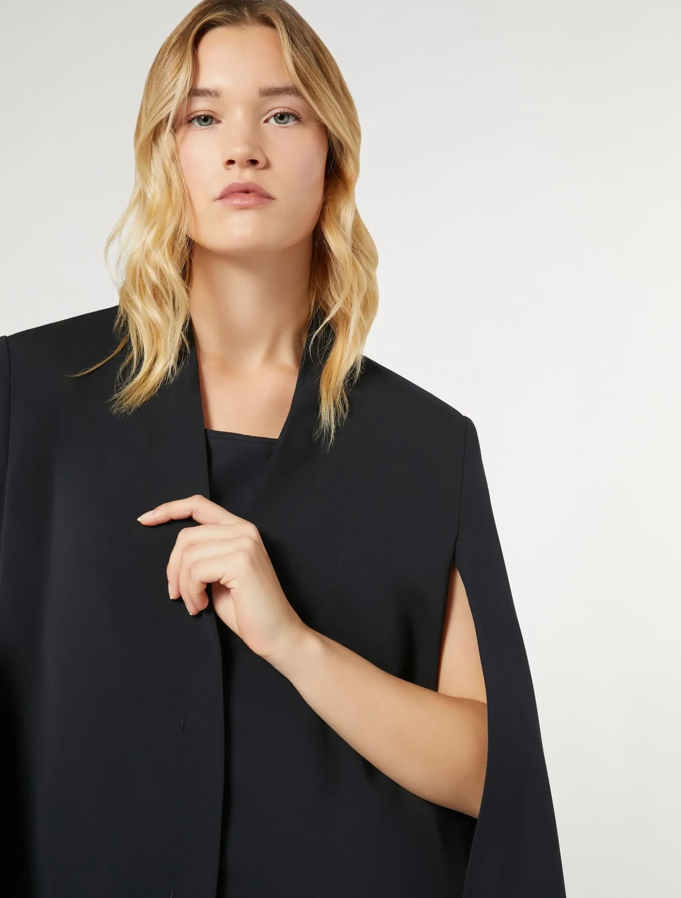 Marina Rinaldi Veste cape en cady BLEUMARINE Sale