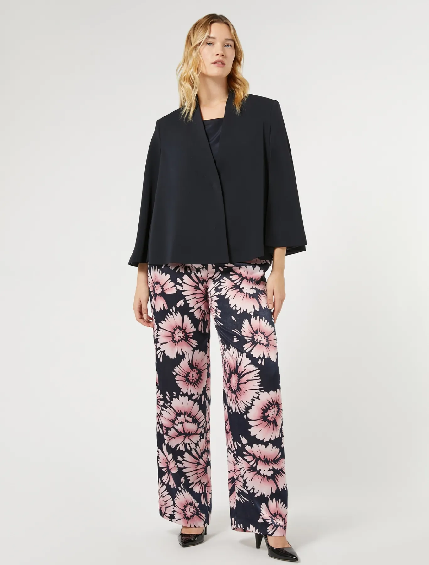 Marina Rinaldi Veste cape en cady BLEUMARINE Sale