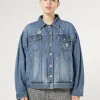 Marina Rinaldi Veste courte en denim BLEU Discount
