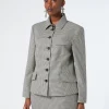 Marina Rinaldi Veste en batavia de laine stretch NOIRBLANC Discount