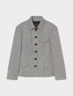 Marina Rinaldi Veste en batavia de laine stretch NOIRBLANC Discount