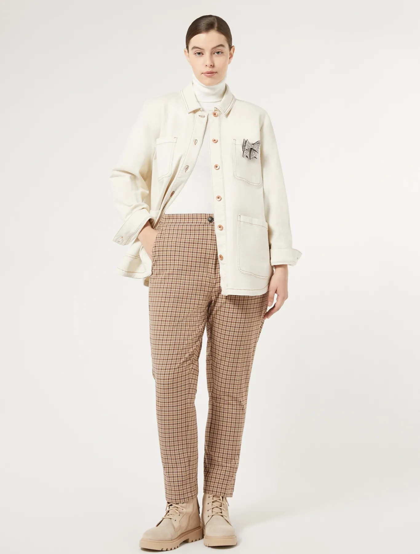 Marina Rinaldi Veste en bull de coton IVOIRE Hot