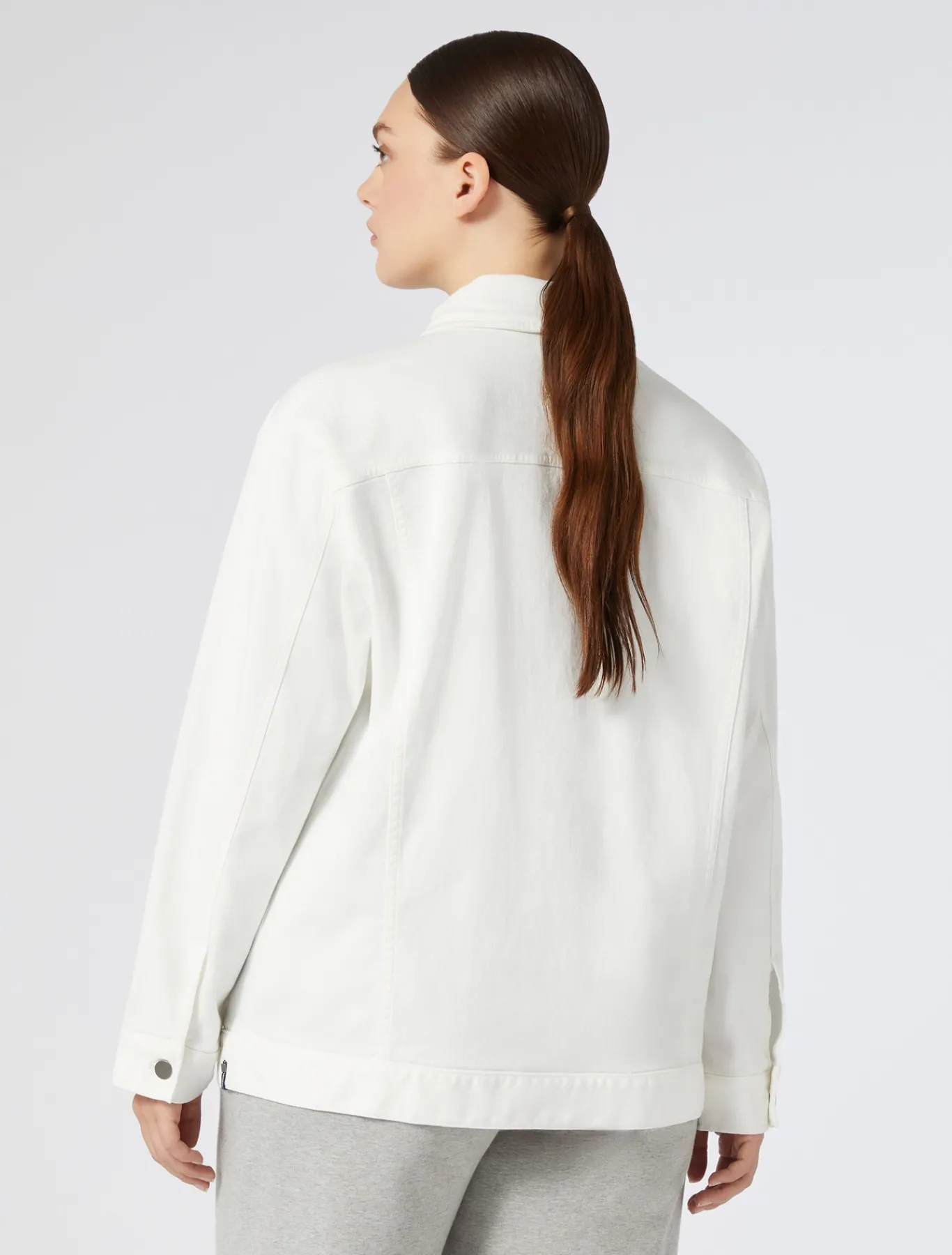Marina Rinaldi Veste en bull de coton stretch BLANC Fashion