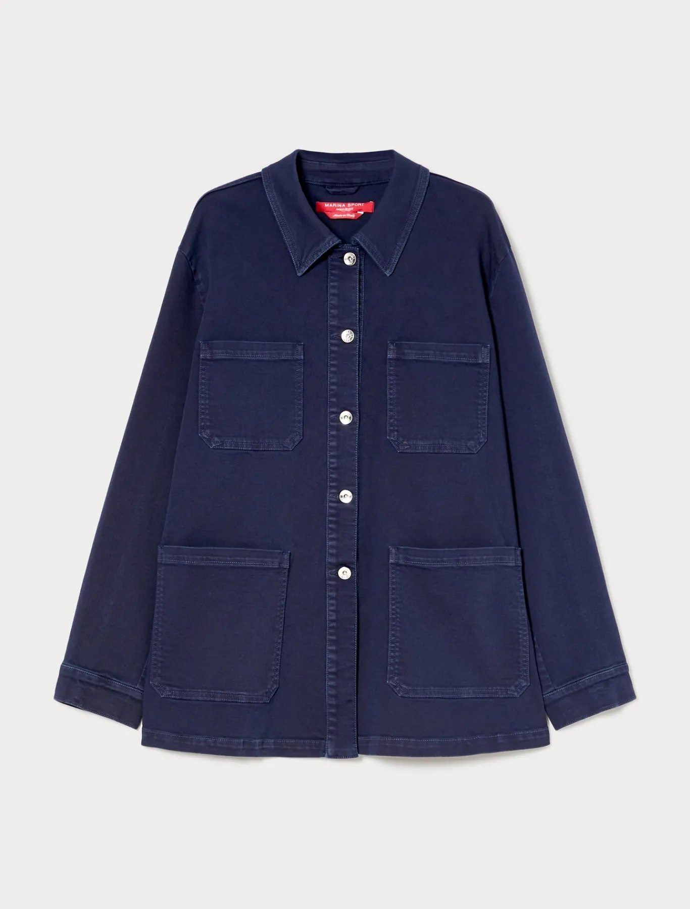 Marina Rinaldi Veste en bull de coton stretch BLEUDECHINE Online