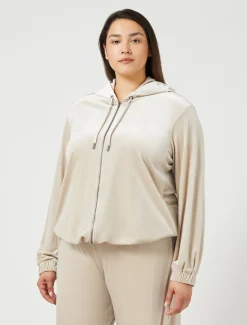 Marina Rinaldi Veste en chenille stretch GRISCLAIR Sale